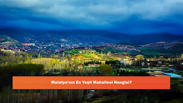 Malatya'nın En Yeşil Mahallesi Hangisi?