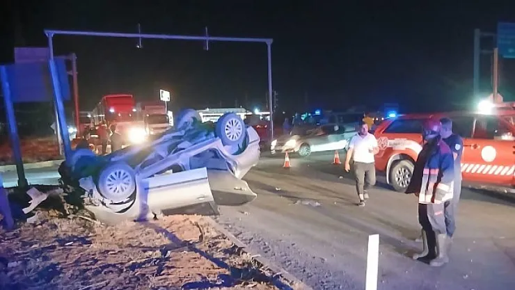 Malatya-Sivas Yolunda Takla Atan Araçta 5 Kişi Yaralandı