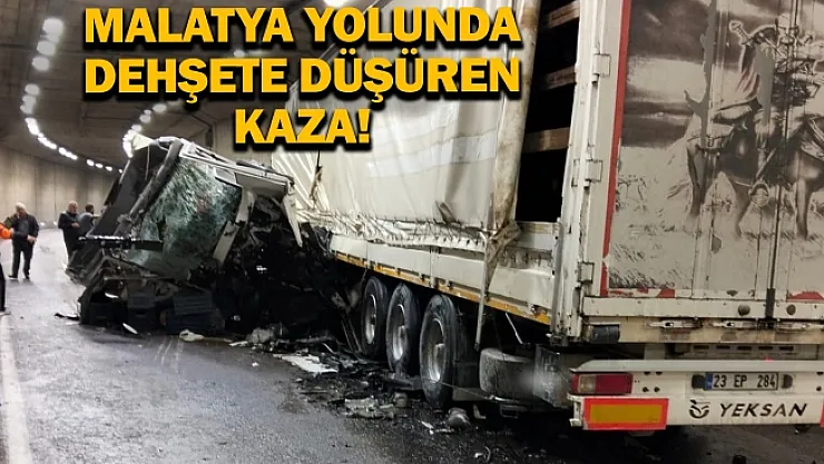 Malatya yolunda dehşete düşüren kaza!