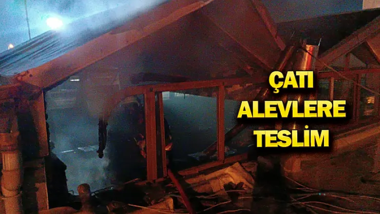 Malatya'da çatı yangını! Maddi hasar oluştu