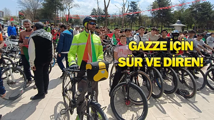 Malatya'da 'Gazze için sür ve diren' etkinliği