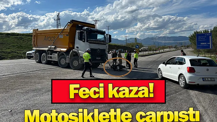 Malatya'da motosikletle kamyon çarpıştı: 1 yaralı