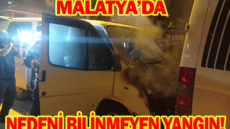 Malatya'da nedeni bilinmeyen yangın!
