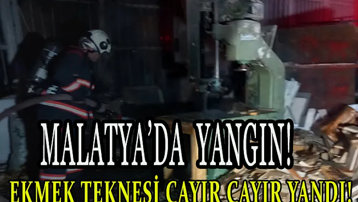 Malatya'da  yangın!