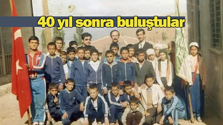 Ortaokul arkadaşları 40 yıl sonra buluştu