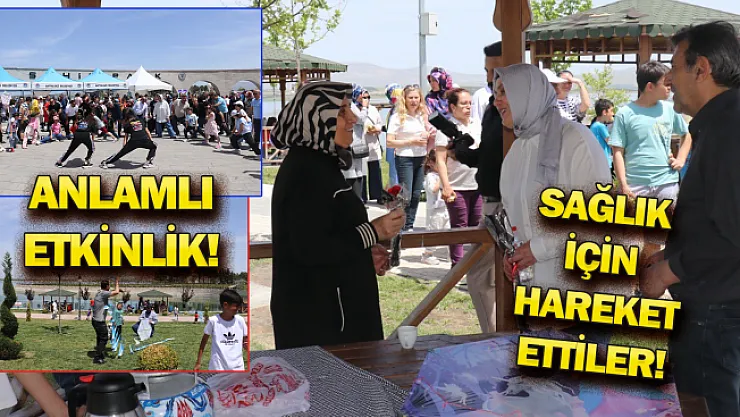 'Sağlık için hareket et' gününe yoğun katılım