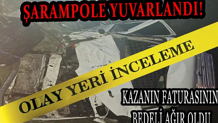 Şarampole yuvarlandı!