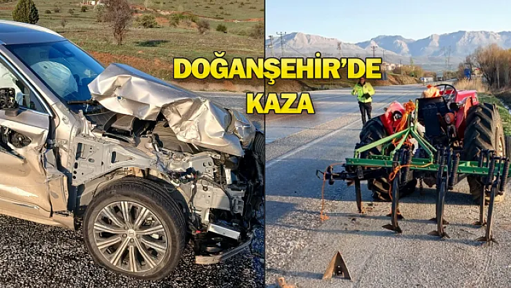 Traktöre arkadan çarptı! Yaralandı!