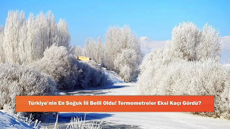 Türkiye'nin En Soğuk İli Belli Oldu! Termometreler Eksi Kaçı Gördü?