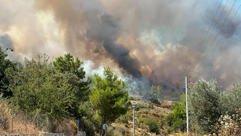 Antalya Kumluca'daki Orman Yangınına Müdahale Ediliyor