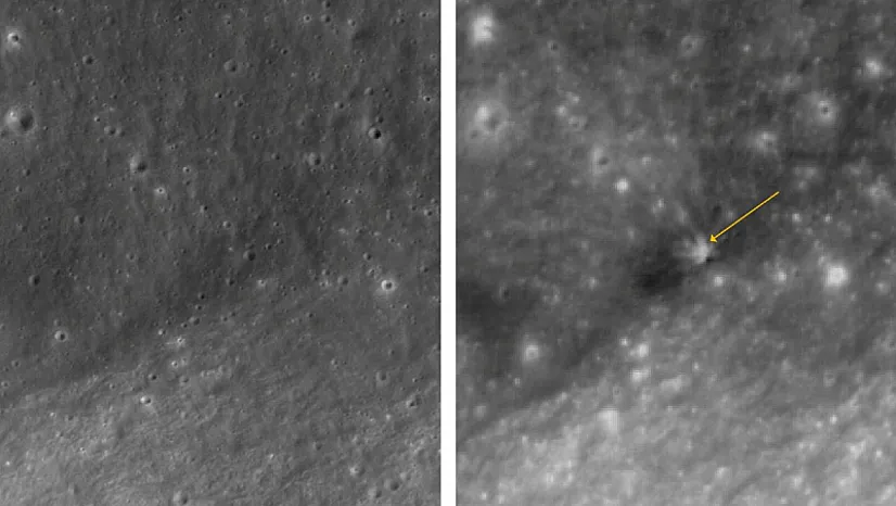 Ay'daki Dev Çarpışmanın Ardından İlk Fotoğraflar Paylaşıldı