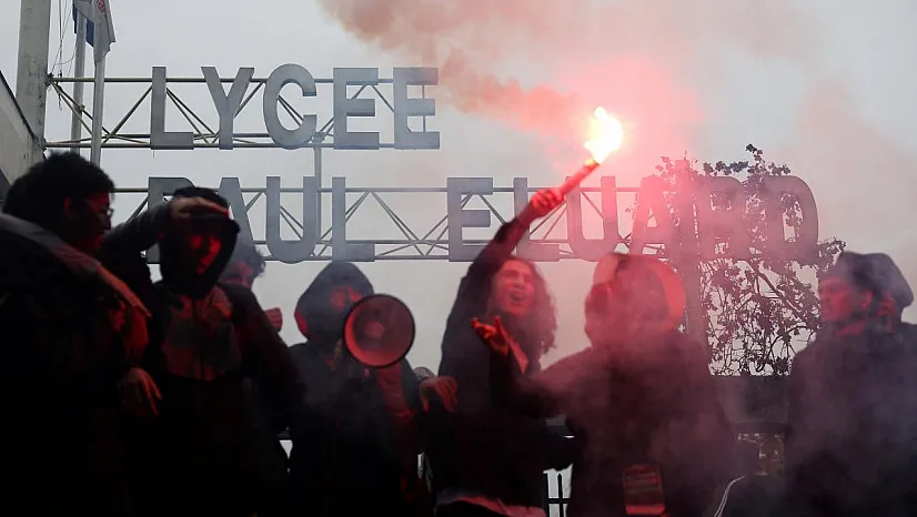Fransa'daki Lise Öğrencilerinin Eylemleri Belçika'ya Sıçradı