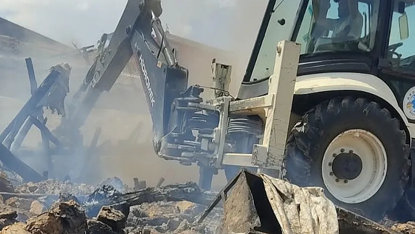 Malatya'da ahır yangını: 10 küçükbaş hayvan telef oldu