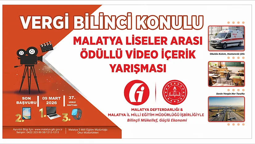 Malatya'da Bilinçli Mükellef Videoları Yarışacak!