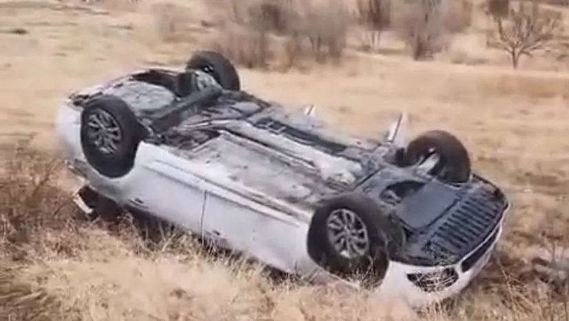 Malatya'da Kaza Araç Ters Döndü: 4 Yaralı