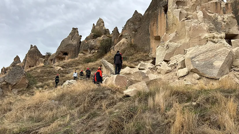 Nevşehir'de Peribacası Yıkıldı! Can Kaybı Var