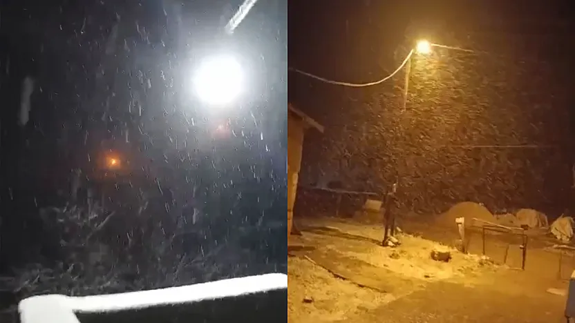 Baharı Beklerken Kış Bastırdı! Malatya'da Kar ve Dolu Sürprizi