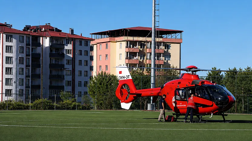 Darende'de 7 Aylık Bebek İçin Hava Ambulansı Havalandı