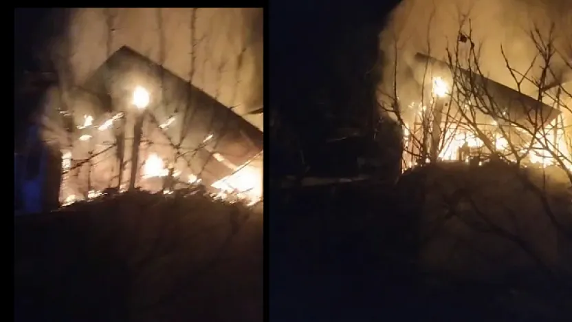 Darende'de Gece Yarısı Yangın Paniği! İtfaiye Zamanla Yarıştı!