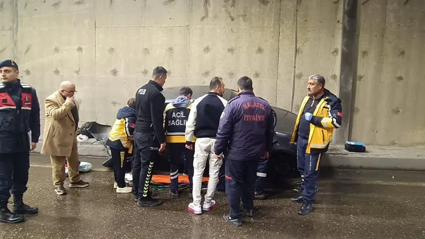 Malatya-Adıyaman Yolunda Korkutan Kaza!