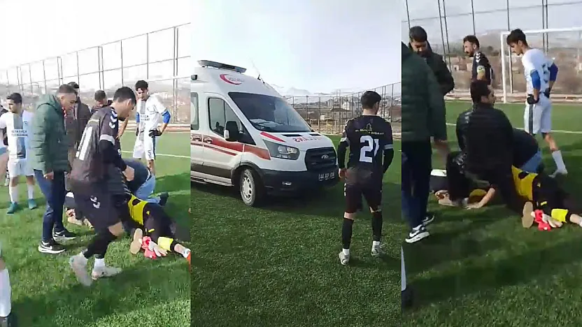 Malatya Amatör Lig'de Dehşet Anları: Kaleci Ölümden Döndü