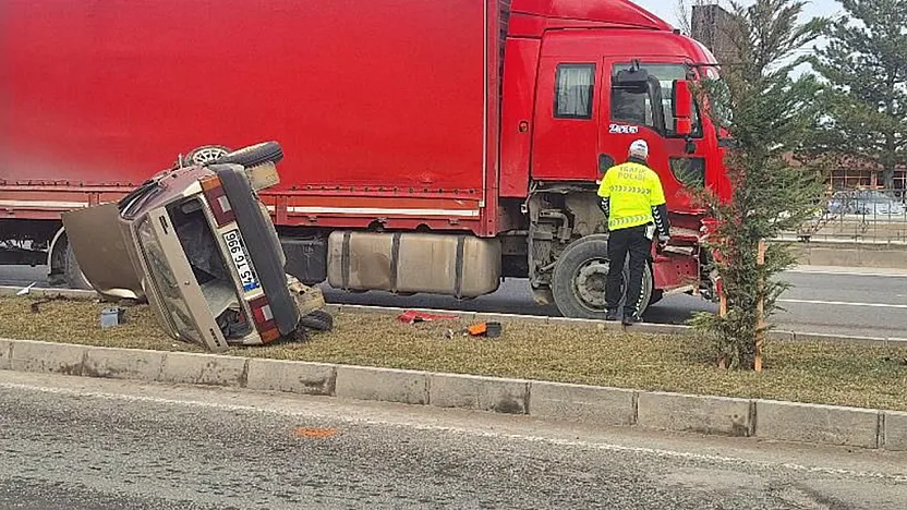 Malatya Çevre Yolunda Korkutan Kaza!