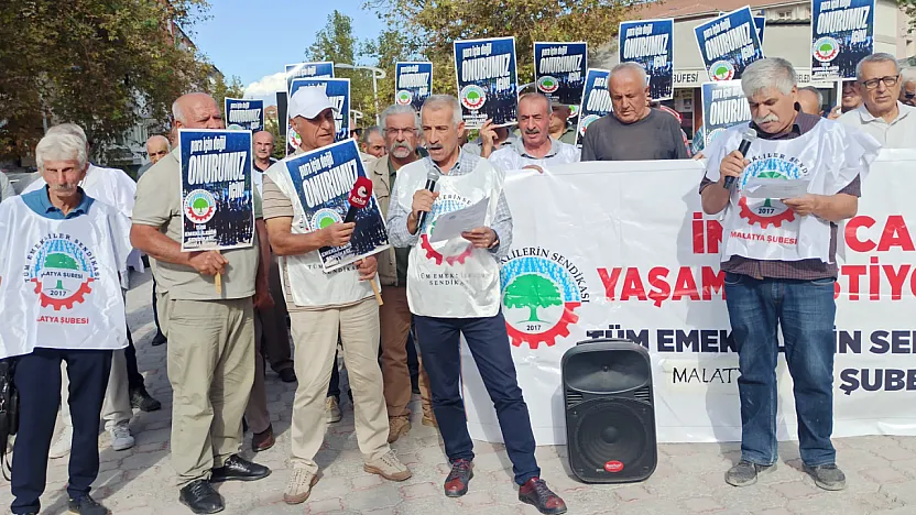 Malatya'da Emeklilerden Çarpıcı Açıklama! 'Emeğimizin Karşılığını İstiyoruz'