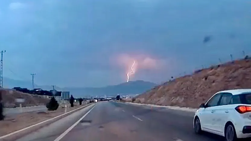 Malatya'da Gökyüzü Bir Anda Patladı!