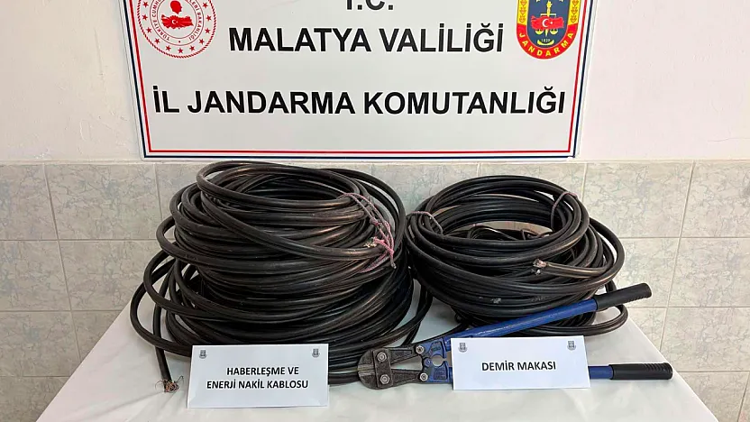 Malatya'da Kablo Hırsızlığı Operasyonu! Aylar Süren Takip Sonrası 3 Şüpheli Tutuklandı