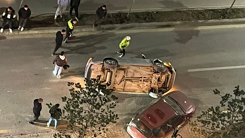 Malatya'da kaza! Otomobil Takla Attı, Sürücü Kaçtı