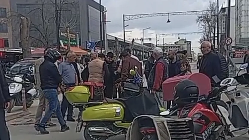 Malatya'da Korkutan Kaza! Sıtmapınarı'nda Motokurye Yere Savruldu