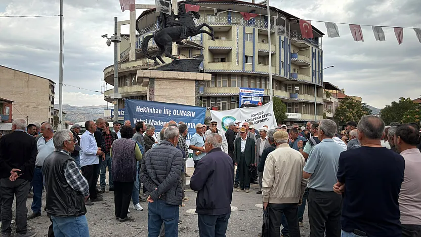 Malatya'da Maden Tepkisi! 'Hekimhan İliç Olmasın'