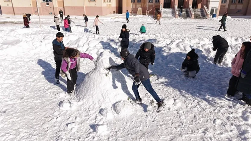 Malatya'da Okullara 1 Günlük Kar Tatili