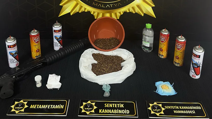 Malatya'da Operasyon! 7 Tutuklama, Çok Sayıda Uyuşturucu Ele Geçirildi