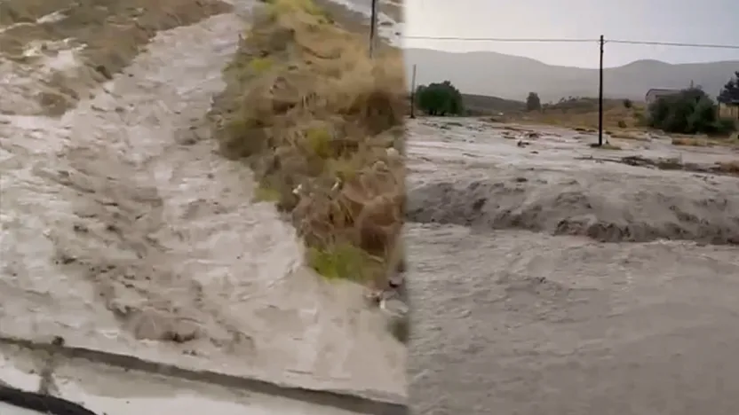 Malatya'da Sağanak Sonrası Sel Baskını! Karayolu Kısa Süreli Ulaşıma Kapandı