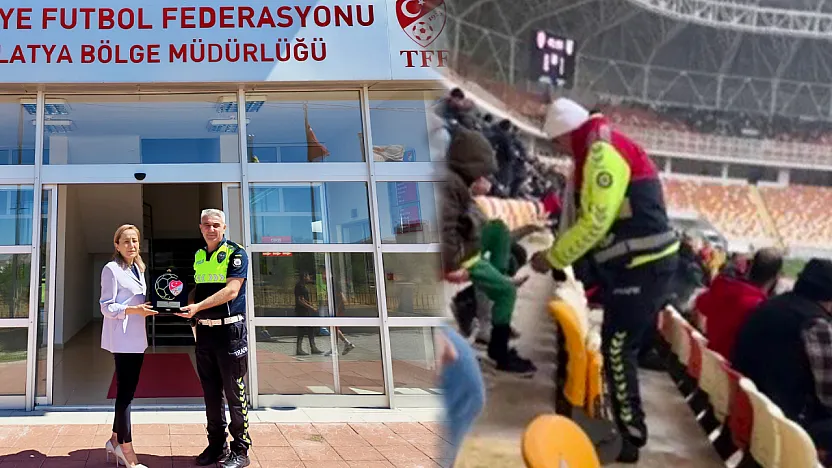 Malatya'da Trafik Polisinin Örnek Davranışı Ödüllendirildi!