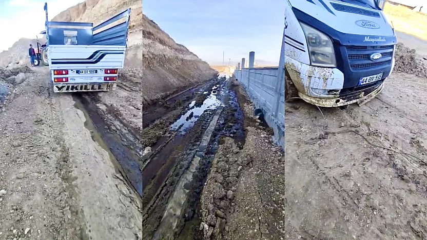 Malatya'da Üretici Yolda Mahsur Kaldı