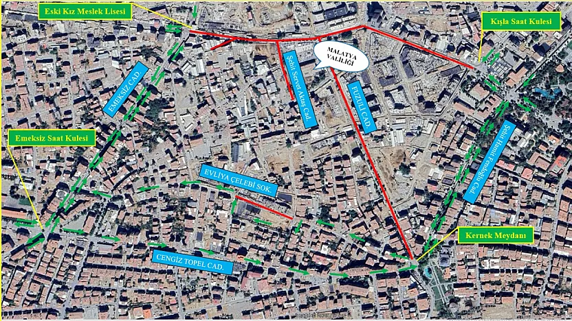 Malatya'da Yeni Hat İmalatı İçin Trafik Düzenlemesi
