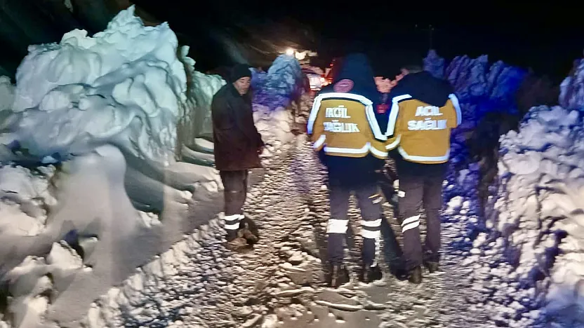 Malatya'da Yol Çalışmasında Çığ Tehlikesi