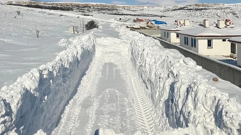 Malatya Darende'de Yoğun Kar Yağışı