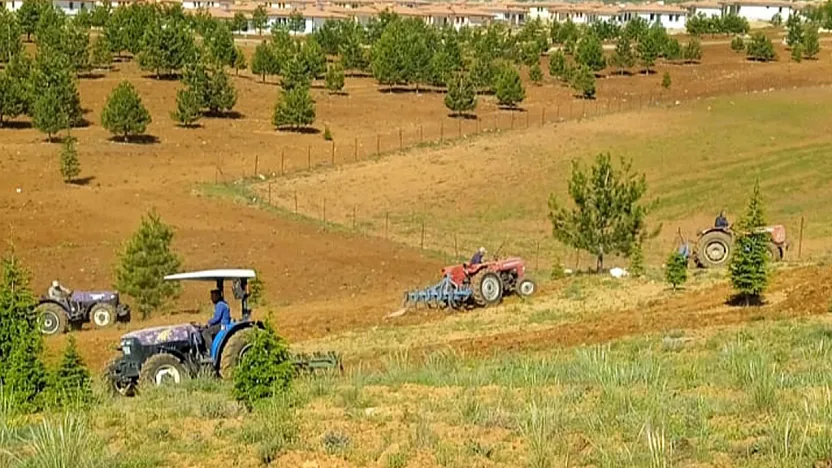 Malatya Doğanşehir'de Mezarlıkta İmece Çalışması!
