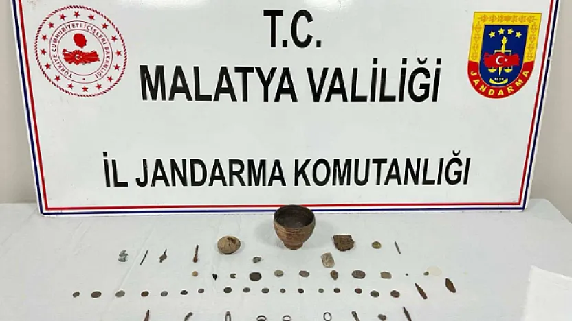 Malatya Doğanşehir'de Tarihi Eser Operasyonu