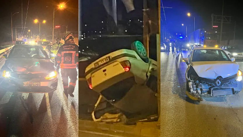 Malatya-Elazığ Yolunda Kara Gece: Peş Peşe Kazalarda 1 Ölü 3 Yaralı!