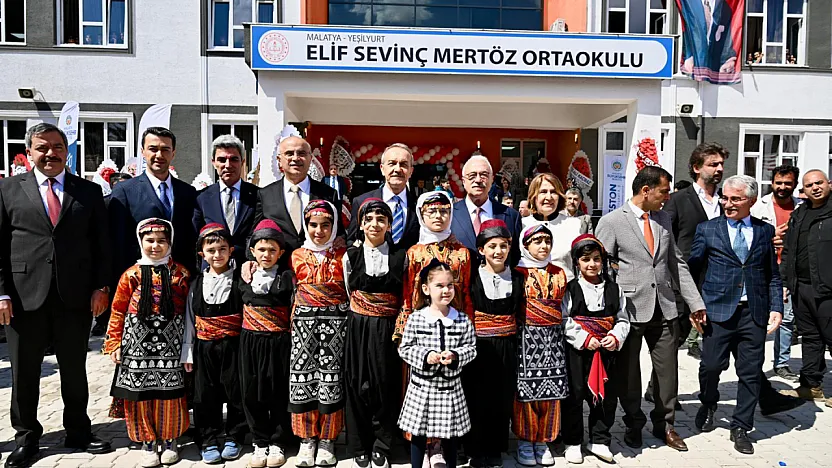 Yeşilyurt'ta Elif Sevinç Mertöz Ortaokulu Törenle Hizmete Girdi!
