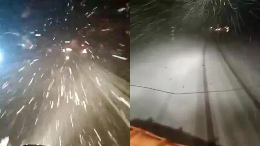 Malatya-Kayseri Arasında Ulaşım Çilesi! Buzlanmaya Dikkat!