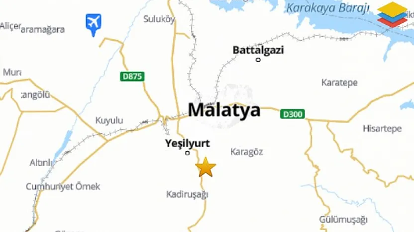 Malatya Yeşilyurt'ta 3,6 Büyüklüğünde Deprem