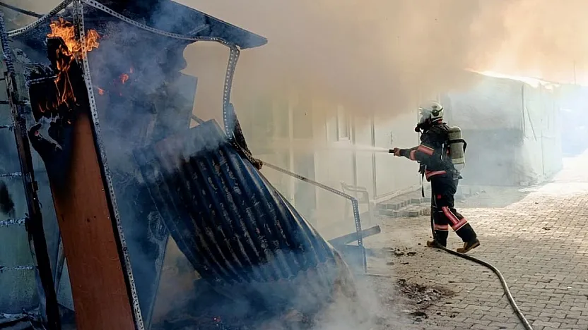 Samanköy Konteyner Kent'te Korku Dolu Anlar!