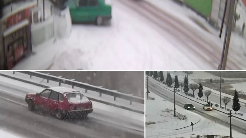 Kış Lastiği ve Zincirsiz Araçlar Yollarda Kaldı!