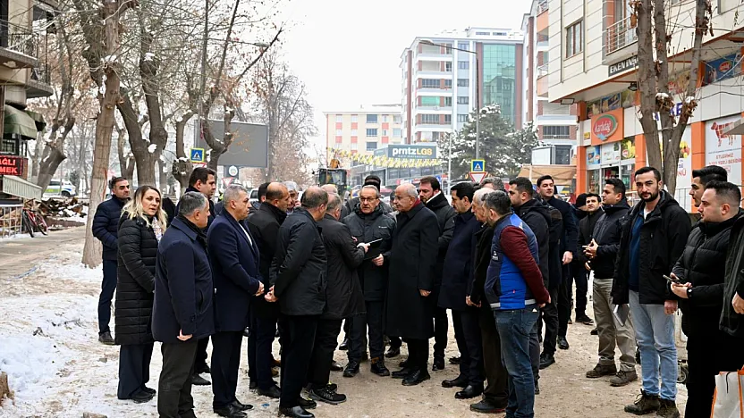 Vali Yavuz ve Başkan Er Fuzuli Caddesi'ndeki Dönüşümü İnceledi