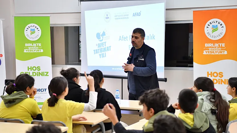 Yeşilyurt'ta Geleceğin Nesillerine Afet Bilinci Aşılanıyor